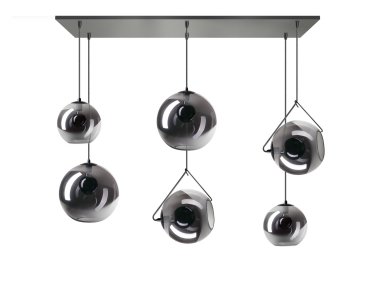 ETH Orb - suspension - 130 x 30 x  200 cm - noir