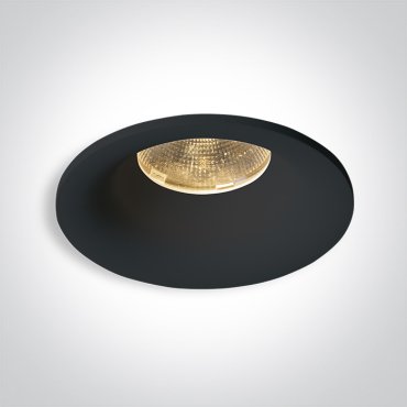 ONE Light Spot encastré fixe LED - spot encastré - Ø 86 mm, Ø 75 mm encastré - 12W LED dimmable inclus - IP65 - noir