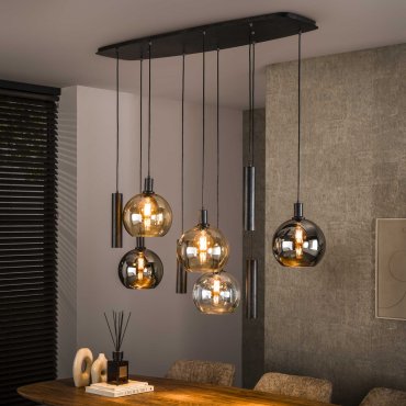 Vico Sfera Tricolore - suspension - 130 x 37 x 150 cm - noir arctique