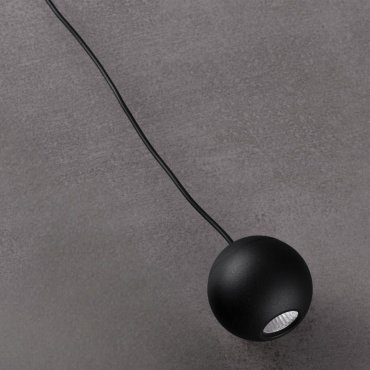 Nova Luce Imagine - lampe suspendue - Ø 5 x 120 cm - 6W LED incl. - noir