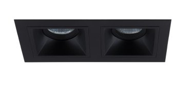 Maxlight Hit - spot encastrable 2L - 215 x 115 mm, 195 x 95 mm encastrable - noir