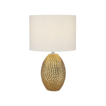 Searchlight Nadine - lampe à poser - Ø 48 x 45 cm - or et crème