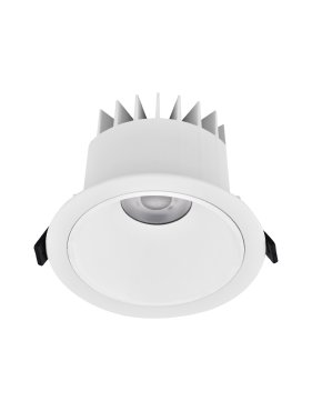 Nova Luce Brady - spot encastré - Ø 14 x 9 cm - Ø 130 mm encastré - 20W LED inclus - IP67- blanc