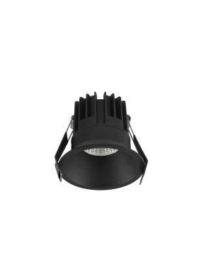 Nova Luce Luela - spot encastré - Ø 85 mm - taille d'encastrement 75 mm - 13W LED inclus - noir - 2700K