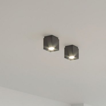 Nordlux Ethan - spot en saillie - 10,5 x 10,5 x 12 cm - noir