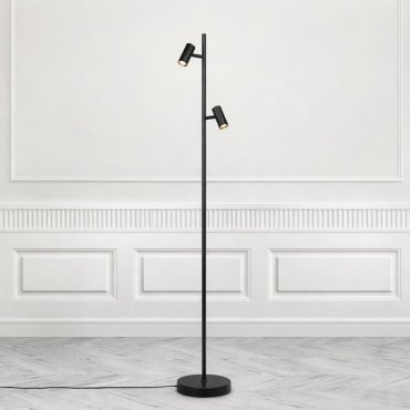 Nordlux Omari - lampadaire - 3 x 20 x 141 cm - 3 niveaux de gradation - 2x 3,2W LED inclus - noir