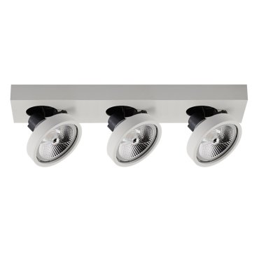VK Lighting Kylos - spot en saillie 3L - 50,5 x 12 x 12,9 cm - blanc