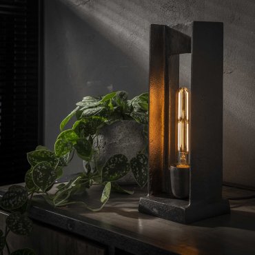 MODÈLE D’EXPOSITION - Vico H Frame - lampe à poser - 13 x 13 x 37 cm - nickel noir