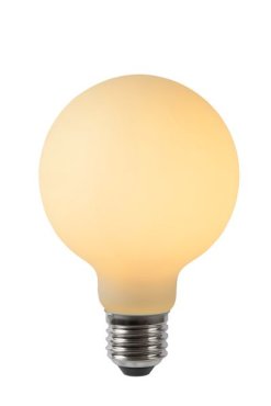 Lucide Ampoule à filament LED - Ø 8 cm - E27 - 5W dimmable - 2700K - opale