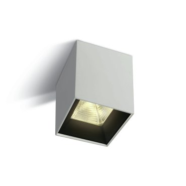 ONE Light Dark Light Pro Square Cylinders - spot en saillie 1L - 8 x 8 x 10,4 cm - 15W LED inclus - blanc
