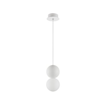 Nova Luce Zero - lampe suspendue - Ø 10 x 120 cm - blanc