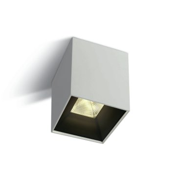 ONE Light Dark Light Pro Square Cylinders - spot en saillie 1L - 8 x 8 x 10,4 cm - 10W LED inclus - blanc