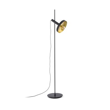 Faro Whiz - lampadaire - 164 cm - noir et or