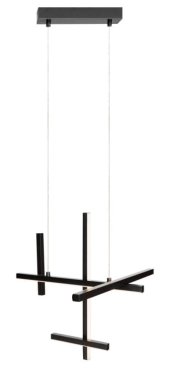 Maxlight Soho - lampe suspendue - 45,5 x 30 x 230 cm - 25W LED inclus - noir