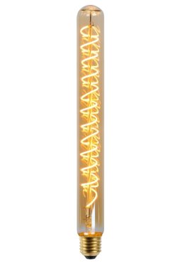 Lucide Lampe à filament LED -Ø 3,2 x 30 cm - E27 - 5W dimmable - 2200K -ambre
