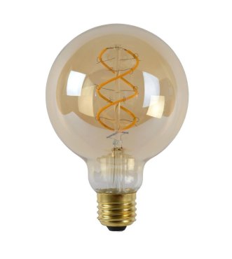 Lucide Ampoule à filament LED - Ø 9,5 x 13,8 cm - E27 - 4,9W dimmable - 2200K - ambre