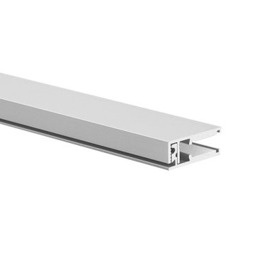 Klus KRAV-56 - Profilé LED pour parois en verre d'une épaisseur de 5mm à maximum 6mm - 1 x 2,5cm - argent anodisé