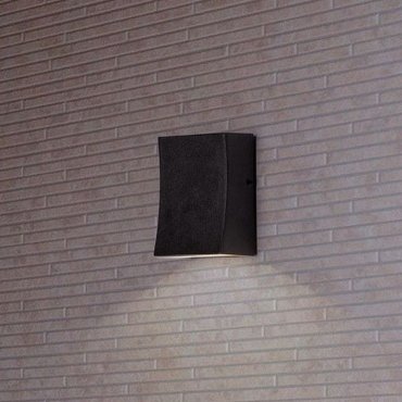 Nova Luce Boxy - applique murale extérieure - 6,5 x 9 x 3,8 cm -  3W LED inclus - IP65 - anthracite foncé