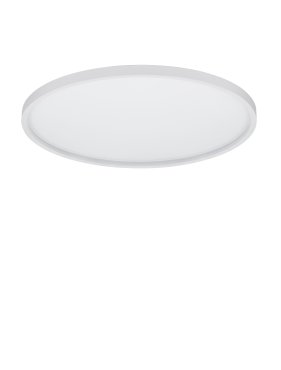 Nova Luce Chet - plafonnier avec télécommande - Ø 58,3 x 6,5 cm - 49W dimmable LED inclus - blanc sablé