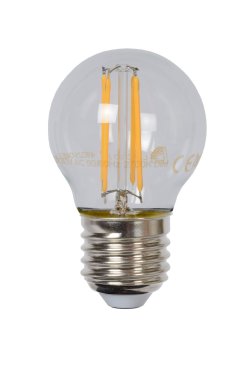 Lucide Ampoule à filament LED - Ø 4,5 x 7,4 cm - E27 - 4W dimmable - 2700K - transparent