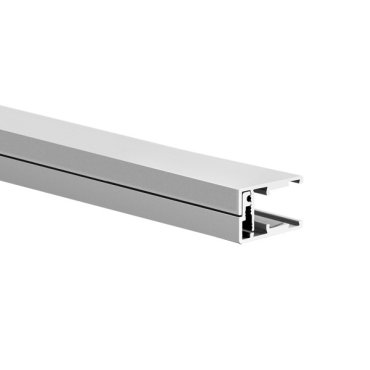 Klus KRAV-05IN - Profilé LED pour parois en verre d'une épaisseur de 11,9mm à 13,5mm maximum - 1,69 x 2,80 cm - argent anodisé