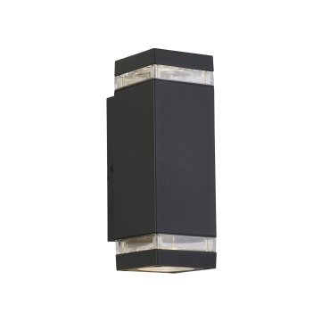 Searchlight Austin - applique d'extérieur - 8 x 24 cm - IP44 - gris