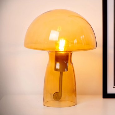 Lucide Fungo - lampe à poser - Ø 23 x 28 cm - orange