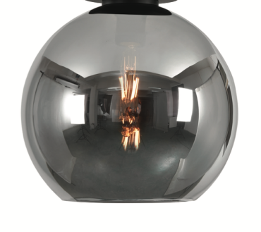 Artdelight Marino - abat-jour en verre - Ø 25 cm - titan