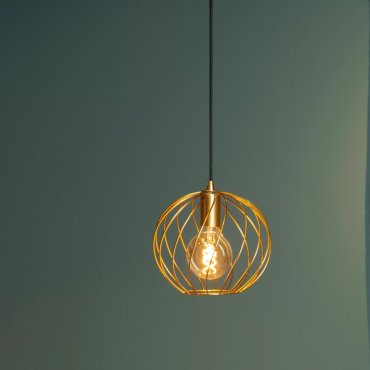 Lucide Danza - lampe suspendue - Ø 25 x 150 cm - or