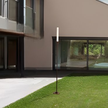Nova Luce Slot - lampe de jardin - Ø 2,5 x 100 cm - 4W LED inclus - IP65 - corten