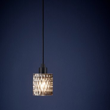 Nordlux Hollywood - lampe suspendue - Ø 10,8 x 317,7 cm - verre fumé