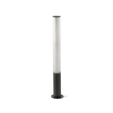 Faro Tura - lampe de jardin - Ø 16 x 105 cm - 28W LED inclus - IP65 - gris foncé