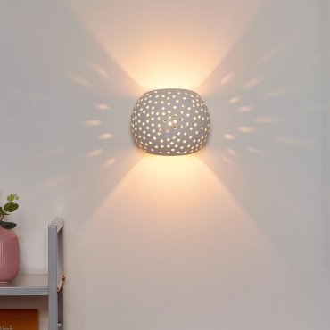 Lucide Gipsy - applique murale - 15 x 13 x 12,8 cm - blanc