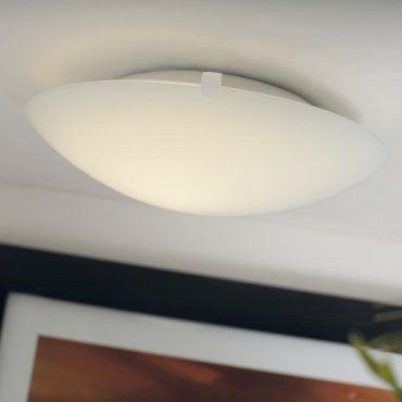 Nordlux Standard - plafonnier - Ø 25 x 7,5 cm - blanc