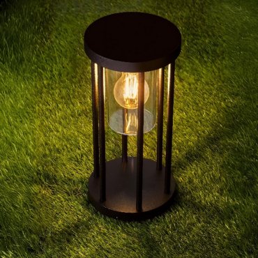 Nova Luce Elysium - lampe de jardin - Ø 16 x 35 cm - IP65 - anthracite foncé