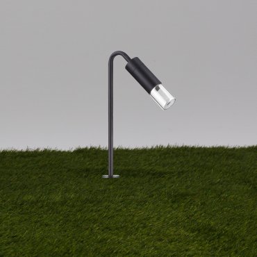 Nova Luce Aether - lampe de jardin sur pique - 17 x 51 cm - 5W LED inclus - IP65 - anthracite foncé