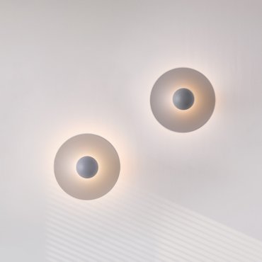 Nova Luce Edem - applique murale - Ø 25 x 11 cm - 9W LED inclus - bleu gris