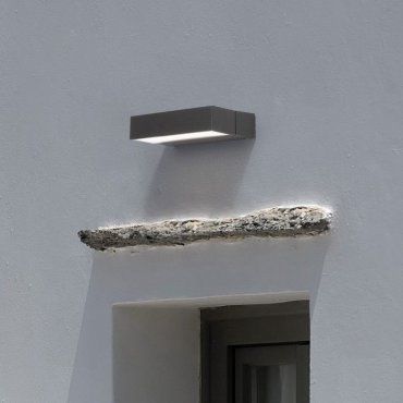 Nova Luce Ziri - applique murale extérieure - 18 x 4 x 11,6 cm - 10W LED inclus - IP65 - anthracite foncé
