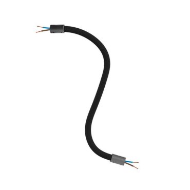 Creative Cables - Tube flexible recouvert de textile - 30 cm - noir