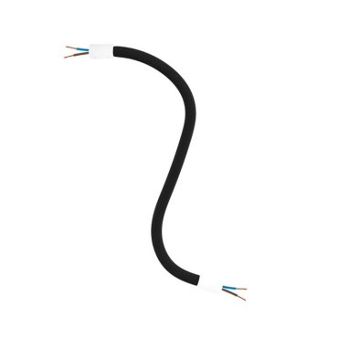 Creative Cables - Tube flexible recouvert de textile - 30 cm - blanc