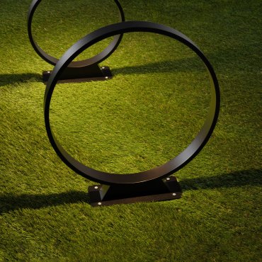 Nova Luce Metro - lampe de jardin - Ø 40 x 44 cm - 6W LED inclus - IP65 - noir sablé