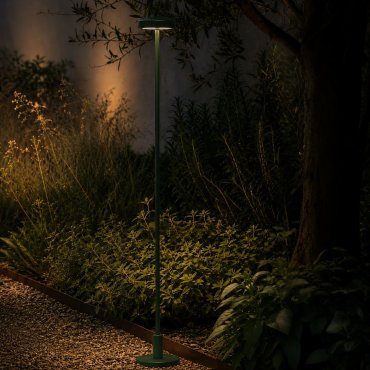 VK Lighting Jade - borne de jardin incl. pied et piquet de terre - Ø 7 x 83,4 cm - 1W LED inclus - IP65 - vert