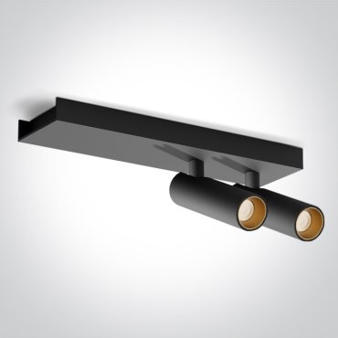 ONE Light Wall &amp; Ceiling LED - spot en saillie 2L - 25 x 7 x 10 cm - 2 x 5W LED inclus - noir