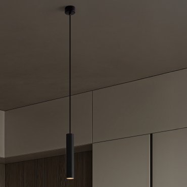 Nova Luce Mor - lampe suspendue - Ø 4 x 200 cm - noir