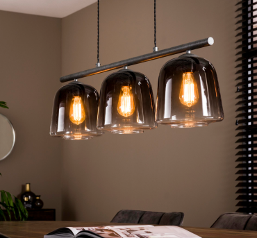 Vico Grey Shade - lampe suspendue - 97 x 23 x 150