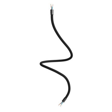 Creative Cables - Tube flexible recouvert de textile - 90 cm - noir