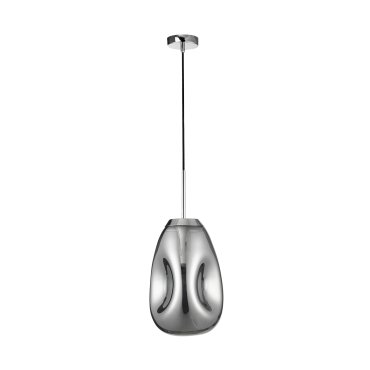 Nova Luce Lava - lampe suspendue - Ø 22 x 120 cm - chrome