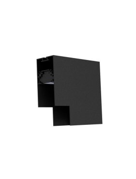 Nova Luce Connecteur en V pour profilé magnétique en saillie/pendulaire - 10 x 3,9 x 7,5 cm - noir