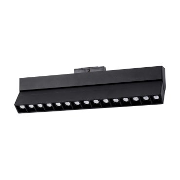 Nova Luce Este - luminaire pour système de profilés magnétiques - 40,7 x 3,4 x 11,6 cm - 22W LED inclus - noir - couleur de lumière blanche