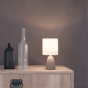 Nova Luce Zero - lampe à poser - Ø 12 x 22,5 cm - blanc